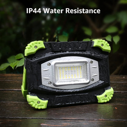 Lepro LED Campinglampe, Tragbares Arbeitsleuchte mit Wiederaufladbarem Integriertem Akku, Camping Lampe 2000 Lumen 20w, Campingleuchte 5 Beleuchtungsmodi, 5200 mAh Powerbank, für den Notfall, Angeln, bei Stromausfälle und mehr