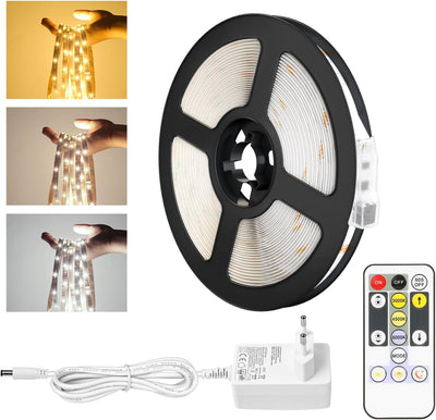 Lepro LED Strip Dimmbar 10M, LED Streifen 600 LEDs Warmweiss bis Kaltweiss, Weiß Band Lichterkette, Lichtleiste, Superhell Warmweiß Kaltweiss DIY Lichtband Leiste, Kette Stripes für Küche Deko