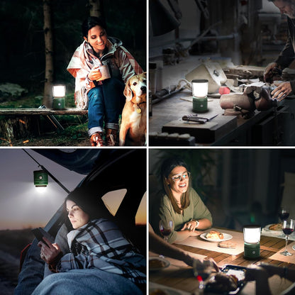 Lepro Campinglampe, Super Hell 1500 Lumen Außenleuchten, 4 Leuchtmodi batteriebetriebene Suchscheinwerfer, wasserfeste Notfallleuchte für Stromausfällen, Wandern, Notfall, Angeln und so weiter