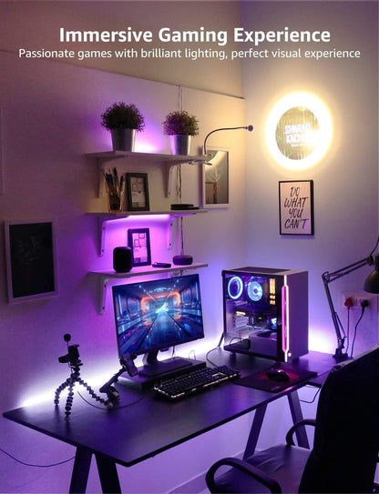 LE LED Strip Alexa 5M, Smart LED Streifen Wifi, RGB 150 LEDs, Wlan LED Band, Superhell 5050 Selbstklebend Leiste, Lichterkette mit Fernbedienung, Kompatibel mit Alexa, App, Google Home, IP20