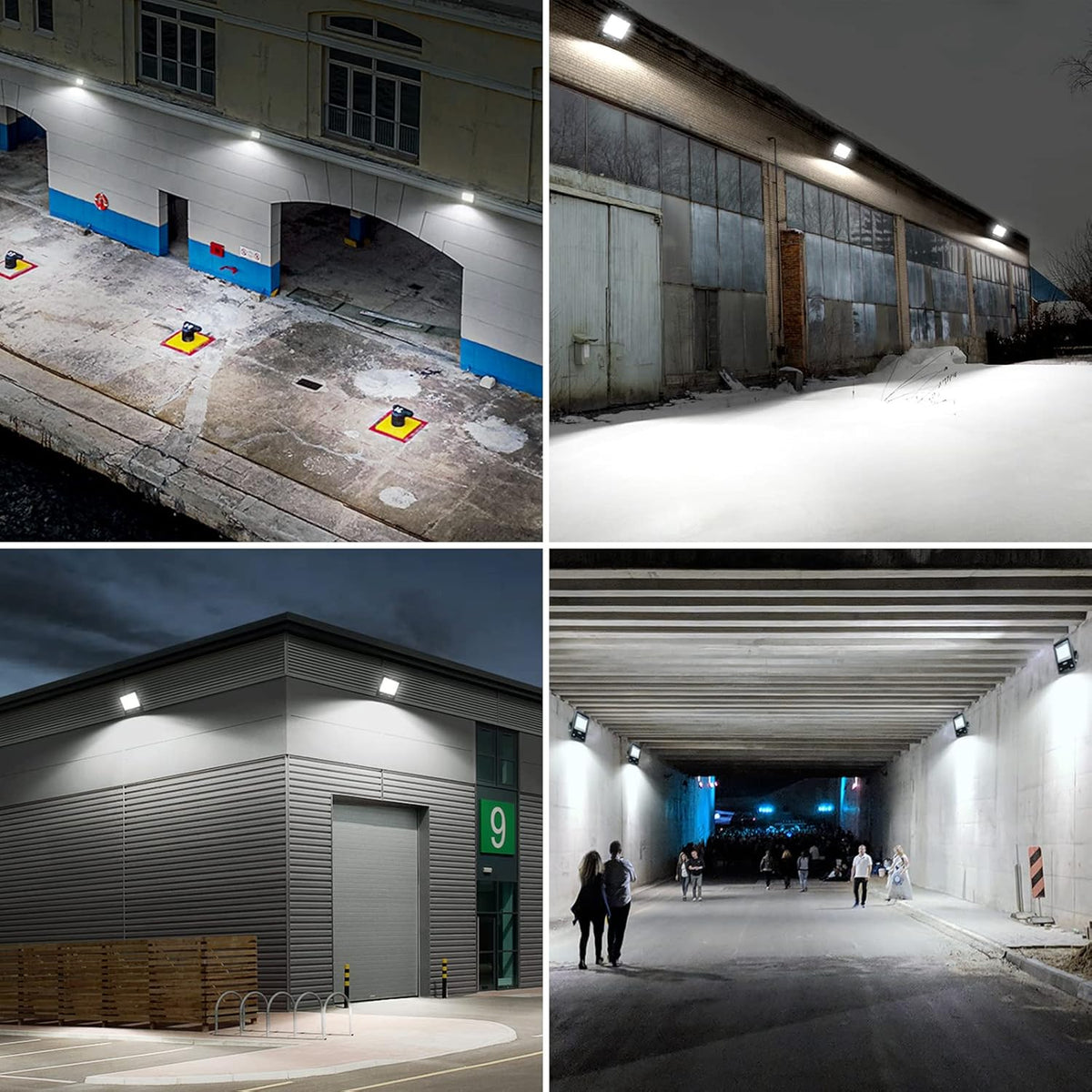 LE LED Strahler Außen, 150W LED Fluter mit Stecker, Superhell 12000LM 5000K Tageslichtweiß Außenstrahler, IP65 Wasserdicht LED Scheinwerfer, Flutlichtstrahler Außenlampe für Garten, Garage