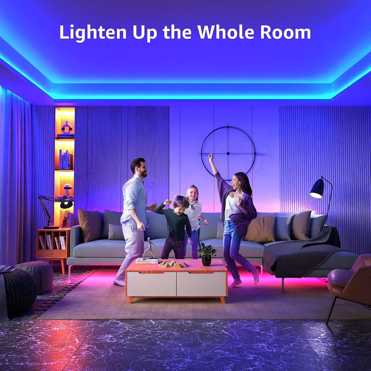 LE LED Strip 20M(2x10M), RGB LED Streifen Band, 5050 SMD 600 LEDs Stripes, 12V, Selbstklebend Lichtband mit 44 Tasten Fernbedienung, Flexibel LED Leiste, LED Lichterkette IP20 f¨¹r Haus,Party,Bar,TV