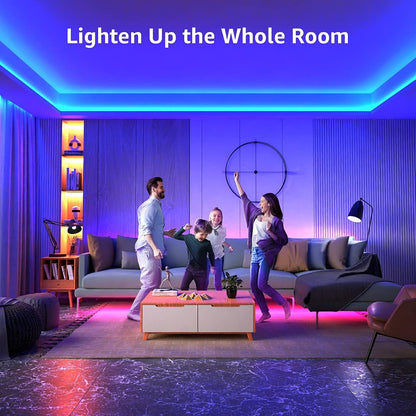 LE LED Strip 20M(2x10M), RGB LED Streifen Band, 5050 SMD 600 LEDs Stripes, 12V, Selbstklebend Lichtband mit 44 Tasten Fernbedienung, Flexibel LED Leiste, LED Lichterkette IP20 f¨¹r Haus,Party,Bar,TV