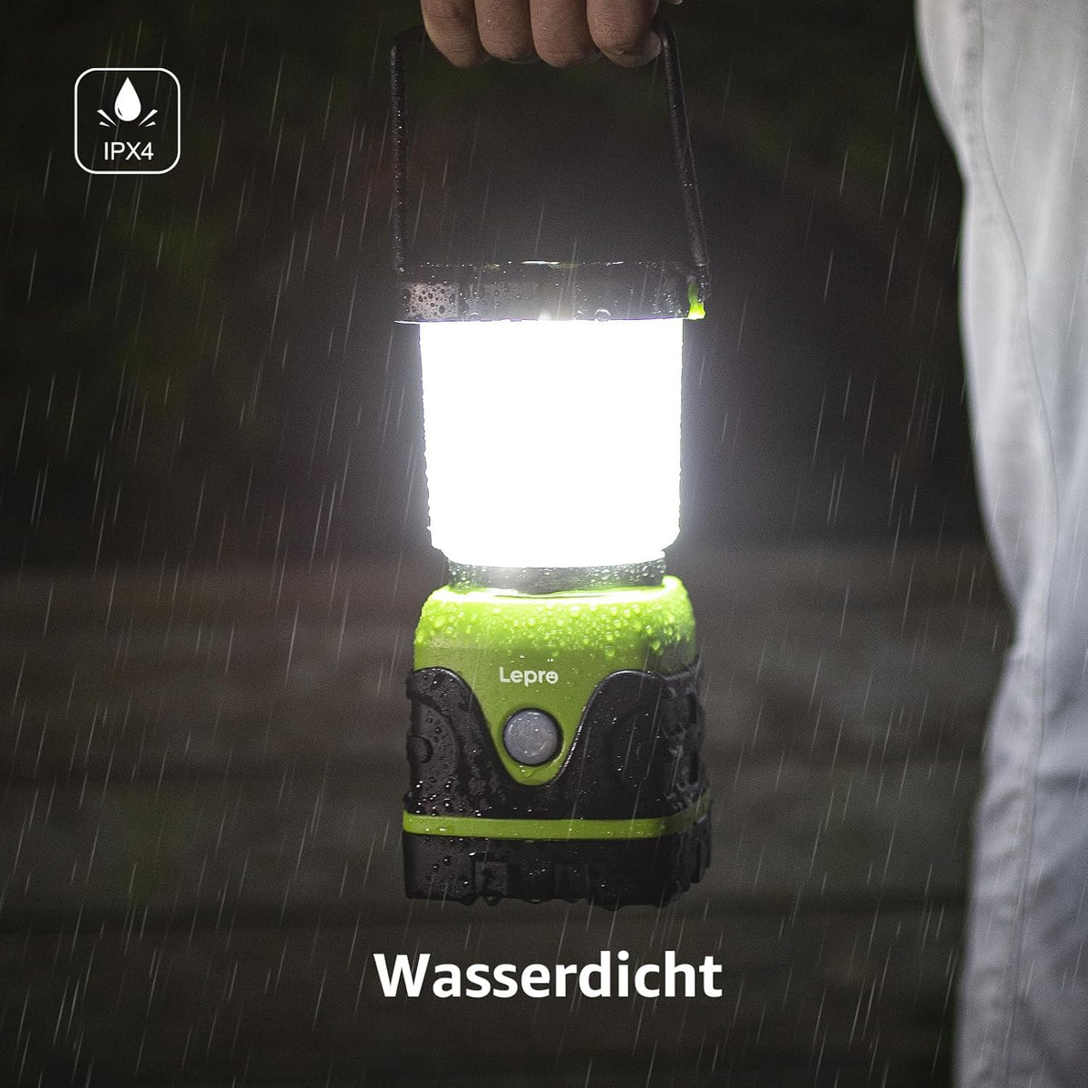 Lepro LED Campinglampe Batteriebetrieben, Ultra Hell 1500 Lumen, 4 Modi & Dimmbar Camping licht, Notfallleuchte für Stromausfällen, Wandern, Notfall, Ausfälle und so weiter