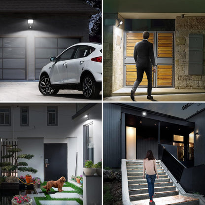 Lepro 20W LED Strahler mit Bewegungsmelder Außen, 1700LM Außenstrahler 5000K Kaltweiß Superhell Scheinwerfer, IP54 Wasserdicht Fluter, Ideale Aussenleuchte für Garten, Innenhöfe, Garage, Haus, Hotel