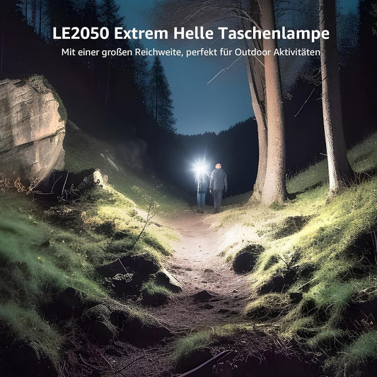 Lepro LED Taschenlampe, LE2050 Extrem Hell Mini Taschenlampen mit Clip, Zoombare Camping batteriebetrieben Flashlight mit 5 Modi, Wasserdicht Torch Light für Outdoor, Wandern, Geschenk, Notfall