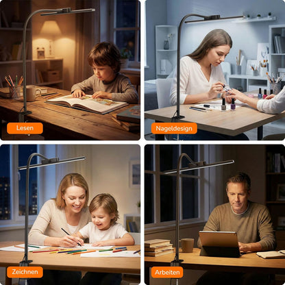 Lepro 11W Schreibtischlampe Dimmbar Grey