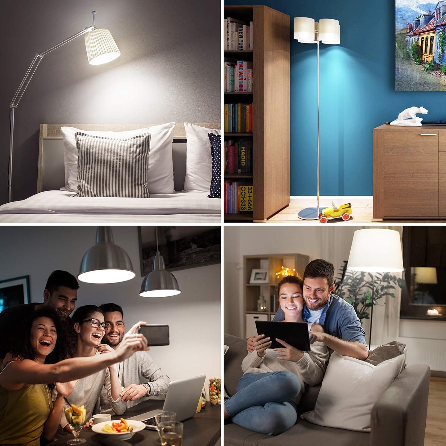 Lepro E27 LED Birne, 13.5 W 1521 Lumen Super Hell LED Lampe E27, ersetzt 100W Glühbirne A60 Leuchtmittel E27, 6500 Kelvin Kaltweiß LED Bulb, 6er Set, 200° Energiesparlampe