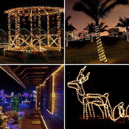 LE 10m LED Lichterschlauch 240 LEDs wasserfest Warmweiß für Innen Außen Party Hochzeit Weihnachten Dekolicht Warmweiß