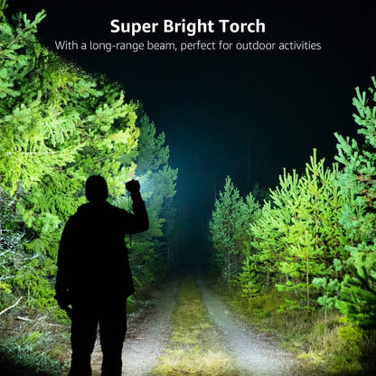 Lepro LED Taschenlampe, LE2000 Extrem Hell Klein Taschenlampen Batteriebetrieben mit 5 Modi, Zoombare Camping Handlampe, wasserdichte praktische Flashlight für Outdoor, Wandern, Angeln, Gassigehen