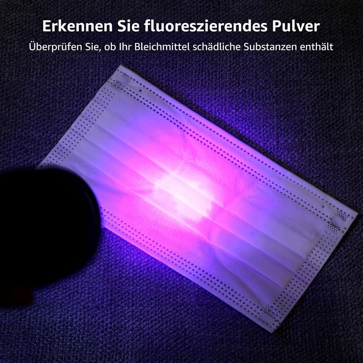 Lepro UV Schwarzlicht Taschenlampe mit 51 LEDs, UV Lampe HD51 Haustiere Urin-Detektor Ultraviolettes Licht mit 395nm für Eingetrocknete Flecken Ihrer Hunde, Katzen und Nagetiere auf Teppichen